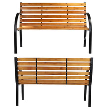 Lade das Bild in den Galerie-Viewer, HI Parkbank Braun 122x60x81 cm