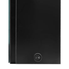 Lade das Bild in den Galerie-Viewer, LED-Spiegelschrank fürs Bad Glänzend Schwarz 50x13x70 cm