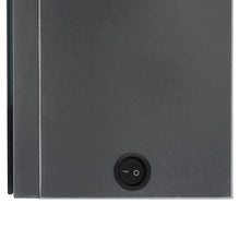 Lade das Bild in den Galerie-Viewer, LED-Spiegelschrank fürs Bad 89x14x62 cm Glänzend Grau