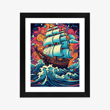 Lade das Bild in den Galerie-Viewer, Poster Abstraktes Schiff Auf Stürmischer See
