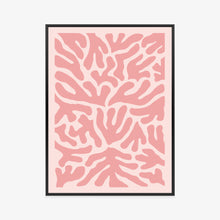 Lade das Bild in den Galerie-Viewer, Poster Abstraktes Botanisches Pflanzenmuster Im Matisse-Stil Rahmen Hölzern Farbe Natürlich