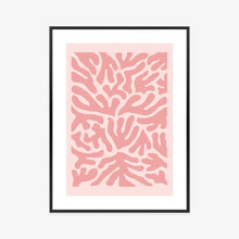 Lade das Bild in den Galerie-Viewer, Poster Abstraktes Botanisches Pflanzenmuster Im Matisse-Stil Rahmen Hölzern Farbe Natürlich