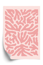 Lade das Bild in den Galerie-Viewer, Poster Abstraktes Botanisches Pflanzenmuster Im Matisse-Stil Rahmen Hölzern Farbe Natürlich