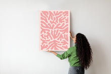 Lade das Bild in den Galerie-Viewer, Poster Abstraktes Botanisches Pflanzenmuster Im Matisse-Stil Rahmen Hölzern Farbe Natürlich