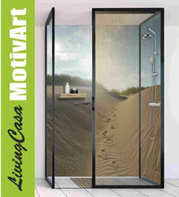 Lade das Bild in den Galerie-Viewer, Duschrückwand Eck oder Einzelplatte Alu, Natur Strand Meer Düne LI-DUs150