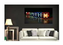 Lade das Bild in den Galerie-Viewer, Wandbild selbstklebend Würfel Lucky Foto Kunst Poster XXL ws55
