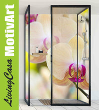 Lade das Bild in den Galerie-Viewer, Duschrückwand Eck oder Einzelplatte Alu, Natur Rot Blume LI-DU442