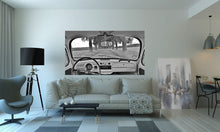 Lade das Bild in den Galerie-Viewer, Wandbild VW Käfer Oldtimer innen Amatur 200x115cm wab117
