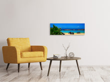 Lade das Bild in den Galerie-Viewer, Leinwandbild Panorama Strand Liebe