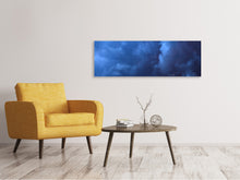 Lade das Bild in den Galerie-Viewer, Leinwandbild Panorama Wildes Gewitter