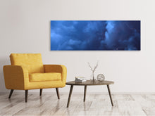 Lade das Bild in den Galerie-Viewer, Leinwandbild Panorama Wildes Gewitter