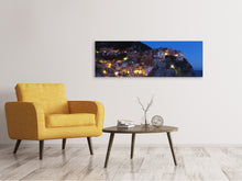 Lade das Bild in den Galerie-Viewer, Leinwandbild Panorama Nachts in Cinque