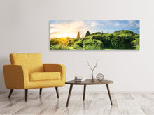 Lade das Bild in den Galerie-Viewer, Leinwandbild Panorama Sonnenaufgang im Park