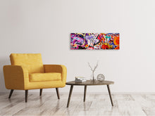 Lade das Bild in den Galerie-Viewer, Leinwandbild Panorama Graffiti Kunst