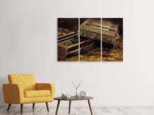 Lade das Bild in den Galerie-Viewer, Leinwandbild 3-teilig Schwarze Schokolade