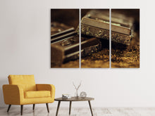 Lade das Bild in den Galerie-Viewer, Leinwandbild 3-teilig Schwarze Schokolade