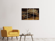 Lade das Bild in den Galerie-Viewer, Leinwandbild 3-teilig Schwarze Schokolade
