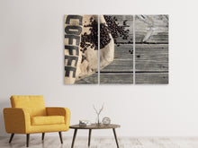 Lade das Bild in den Galerie-Viewer, Leinwandbild 3-teilig Lieblings Kaffeebohnen