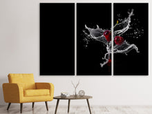 Lade das Bild in den Galerie-Viewer, Leinwandbild 3-teilig Spritzige Kirschen