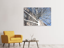 Lade das Bild in den Galerie-Viewer, Leinwandbild 3-teilig Wendeltreppe aus Metall