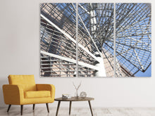 Lade das Bild in den Galerie-Viewer, Leinwandbild 3-teilig Wendeltreppe aus Metall