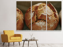 Lade das Bild in den Galerie-Viewer, Leinwandbild 3-teilig XXL Roggenbrötchen