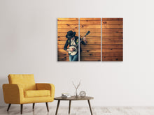 Lade das Bild in den Galerie-Viewer, Leinwandbild 3-teilig Cooler Musiker