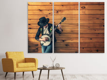Lade das Bild in den Galerie-Viewer, Leinwandbild 3-teilig Cooler Musiker