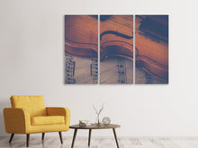Lade das Bild in den Galerie-Viewer, Leinwandbild 3-teilig Alte Violine