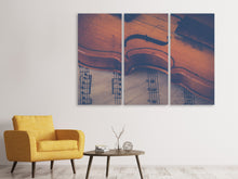 Lade das Bild in den Galerie-Viewer, Leinwandbild 3-teilig Alte Violine