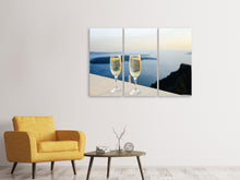 Lade das Bild in den Galerie-Viewer, Leinwandbild 3-teilig Wir lieben Champagner