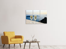 Lade das Bild in den Galerie-Viewer, Leinwandbild 3-teilig Wir lieben Champagner