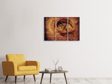 Lade das Bild in den Galerie-Viewer, Leinwandbild 3-teilig Antiker Kompass XL