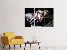 Lade das Bild in den Galerie-Viewer, Leinwandbild 3-teilig Wenn aus Liebe Leben wird