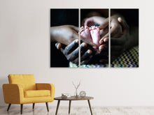 Lade das Bild in den Galerie-Viewer, Leinwandbild 3-teilig Wenn aus Liebe Leben wird