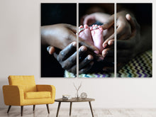 Lade das Bild in den Galerie-Viewer, Leinwandbild 3-teilig Wenn aus Liebe Leben wird