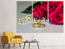 Lade das Bild in den Galerie-Viewer, Leinwandbild 3-teilig Die Ringe der Liebe