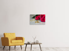 Lade das Bild in den Galerie-Viewer, Leinwandbild 3-teilig Die Ringe der Liebe