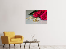 Lade das Bild in den Galerie-Viewer, Leinwandbild 3-teilig Die Ringe der Liebe