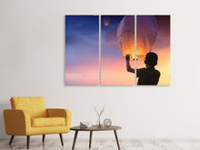 Lade das Bild in den Galerie-Viewer, Leinwandbild 3-teilig Lichtlaternen