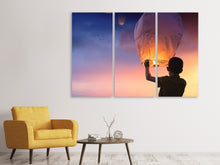 Lade das Bild in den Galerie-Viewer, Leinwandbild 3-teilig Lichtlaternen