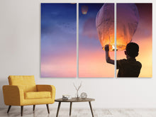 Lade das Bild in den Galerie-Viewer, Leinwandbild 3-teilig Lichtlaternen