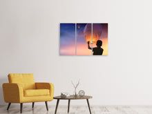 Lade das Bild in den Galerie-Viewer, Leinwandbild 3-teilig Lichtlaternen