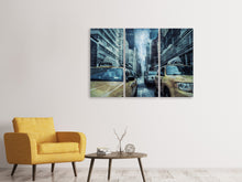 Lade das Bild in den Galerie-Viewer, Leinwandbild 3-teilig Gewitter in New York