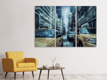 Lade das Bild in den Galerie-Viewer, Leinwandbild 3-teilig Gewitter in New York