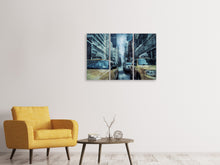 Lade das Bild in den Galerie-Viewer, Leinwandbild 3-teilig Gewitter in New York