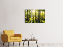 Lade das Bild in den Galerie-Viewer, Leinwandbild 3-teilig Mitten im Wald
