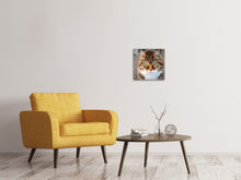 Lade das Bild in den Galerie-Viewer, Leinwandbild Tiger Katze