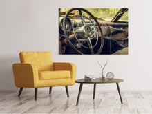 Lade das Bild in den Galerie-Viewer, Leinwandbild Zerfallener Oldtimer