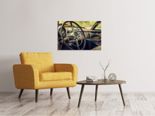Lade das Bild in den Galerie-Viewer, Leinwandbild Zerfallener Oldtimer